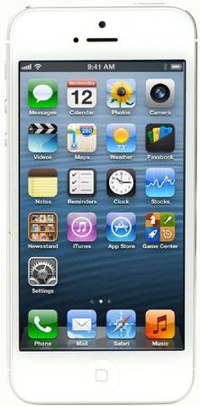 Смартфон Apple iPhone 5 64Gb White & Silver - Зеленодольск